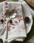 Red Boughs + Berries Napkins / Set of 4: 15" x 20" set of four napkins