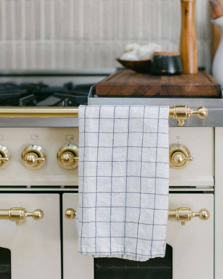 Stone Washed Linen Tea Towel | 18&quot; x 26&quot;: Blush