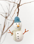 SNOWMAN FELT ORNAMENT | Handcrafted in Nepal