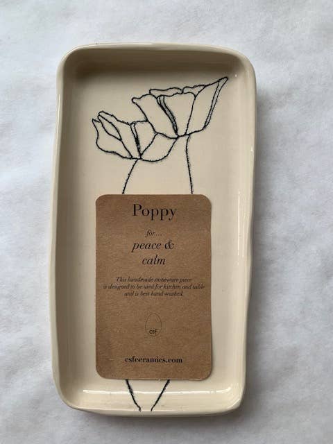 Small Tray: Poppy