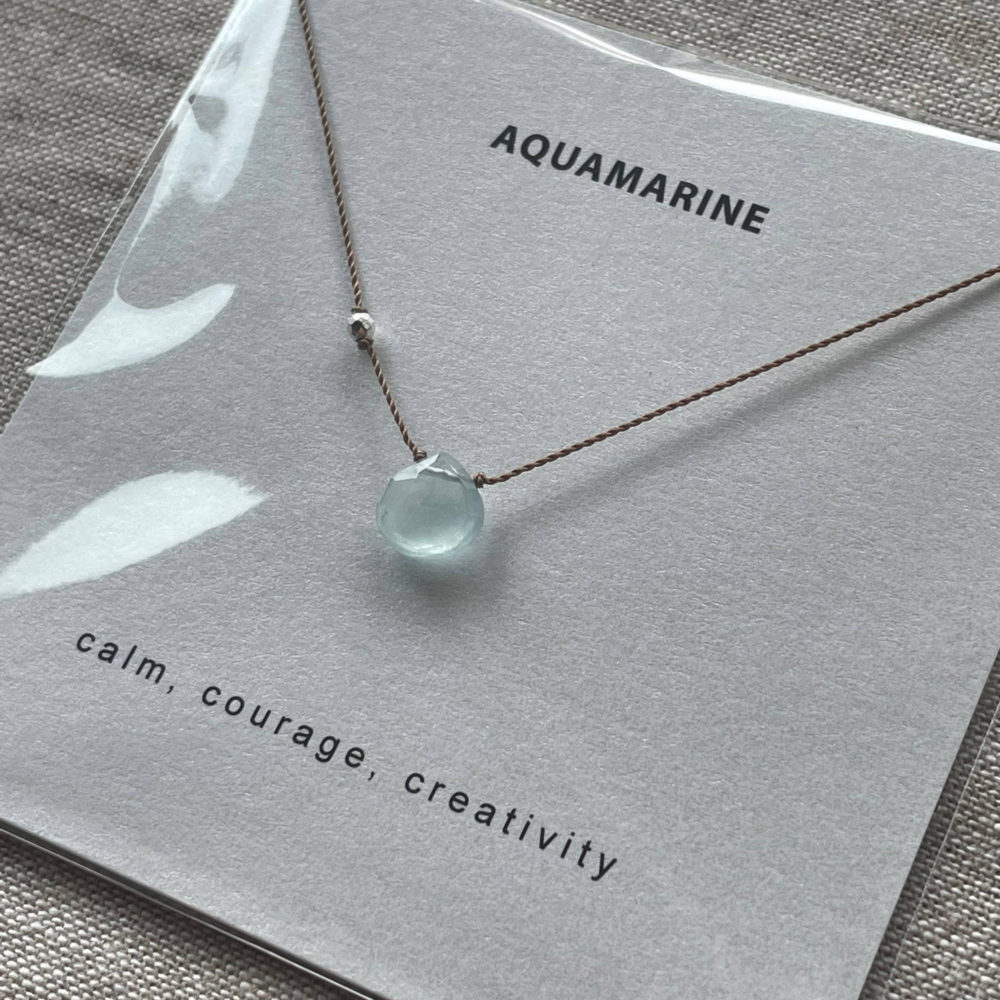 Aquamarine Necklace Card