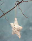 EMBROIDERED STAR FELT ORNAMENT | Handcrafted in Nepal