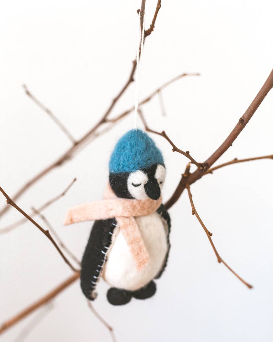 PENGUIN FELT ORNAMENT | Handcrafted in Nepal