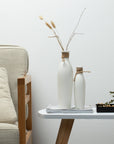 Ceramic Vase Set, White Modern Pampas Vase, Set of 2