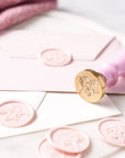 Wax seal stamp and wax stick set: Poppy