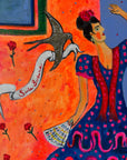 Pedro De La Cruz - Flamenca Azul y Rosas