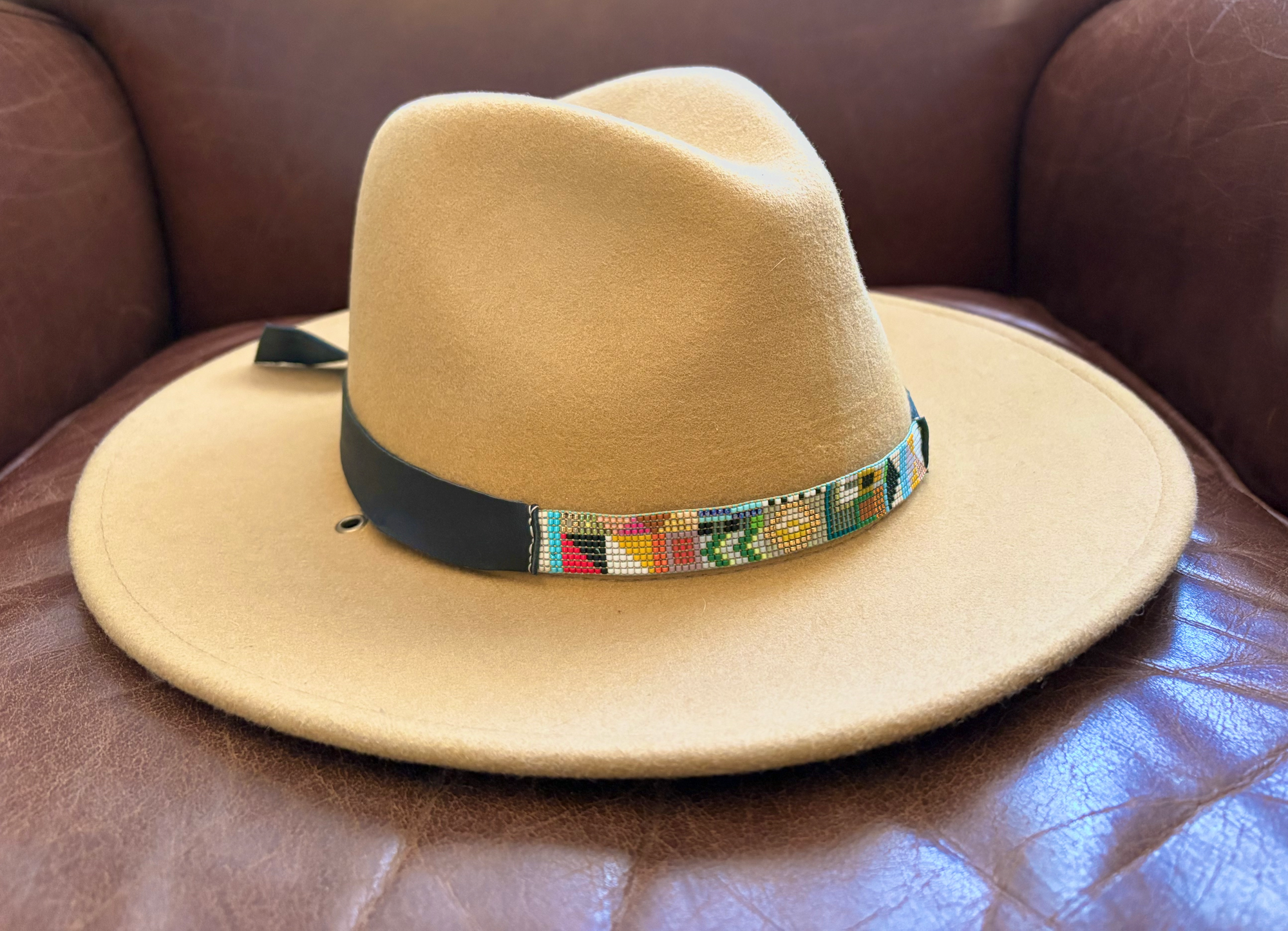Leather and Beaded Hatband Workshop