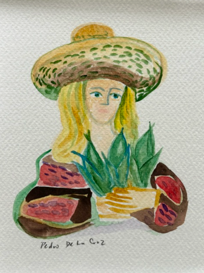 Mujer con Elotes - Pedro De La Cruz