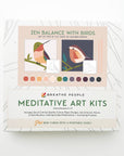 Zen Balance with  Birds Meditative Art Paint by Number Kit