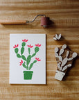 Blooming Cactus Wood Block Printing kit