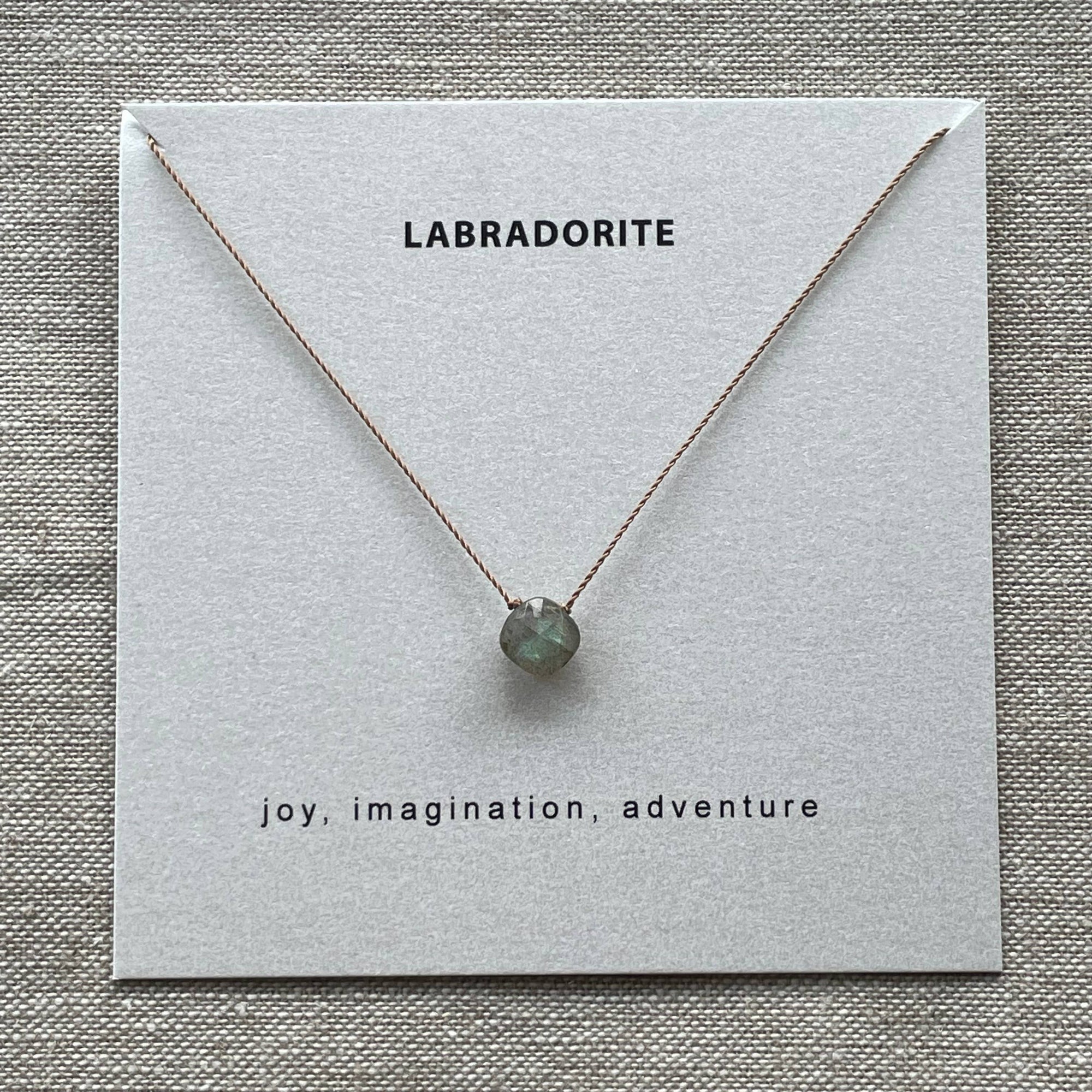 Labradorite Necklace Card