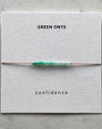 Green Onyx Bracelet Card