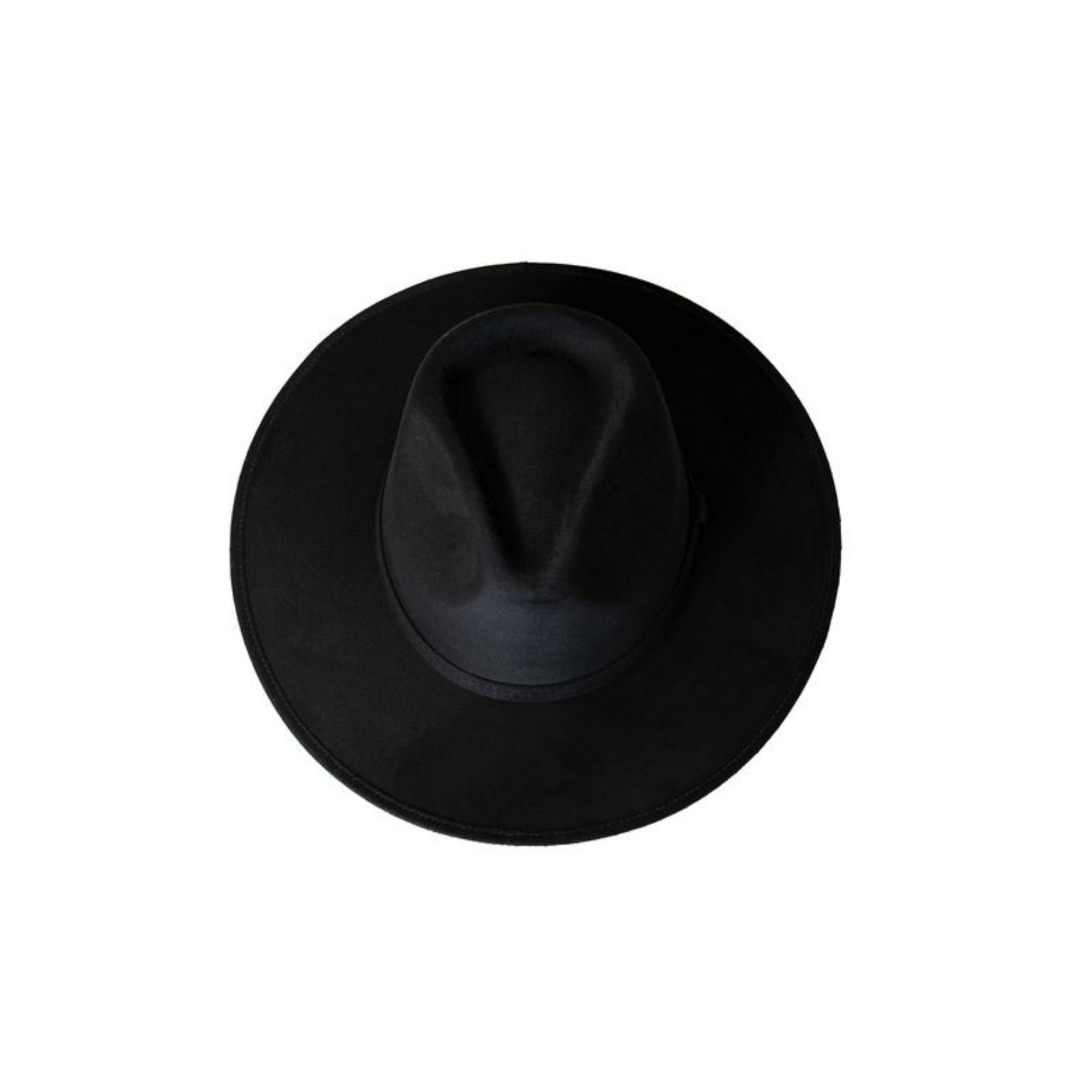 Vegan Suede Rancher Hat: Black