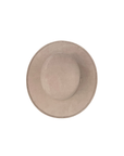 Vegan Suede Boater Hat: Taupe