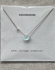 Aquamarine Necklace Card
