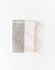 Riviera Striped Cotton Hand Towel | Handwoven in Ethiopia: Natural with Grey