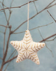 EMBROIDERED STAR FELT ORNAMENT | Handcrafted in Nepal